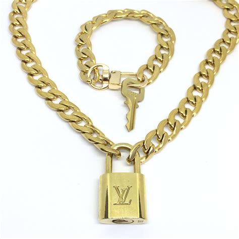 louis vuitton necklace etsy|Louis Vuitton necklace silver.